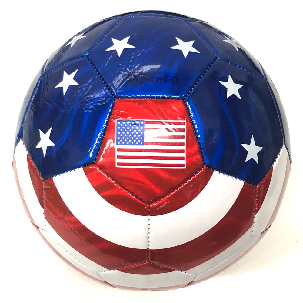Patriotic Soccer Ball - Red, White, and Blue